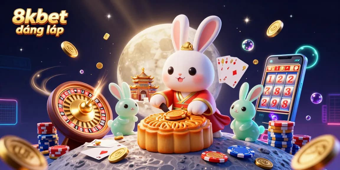 Experience the thrill of gaming at 8xbet đăng nhập with vibrant illustrations of casino elements and enchanting characters.