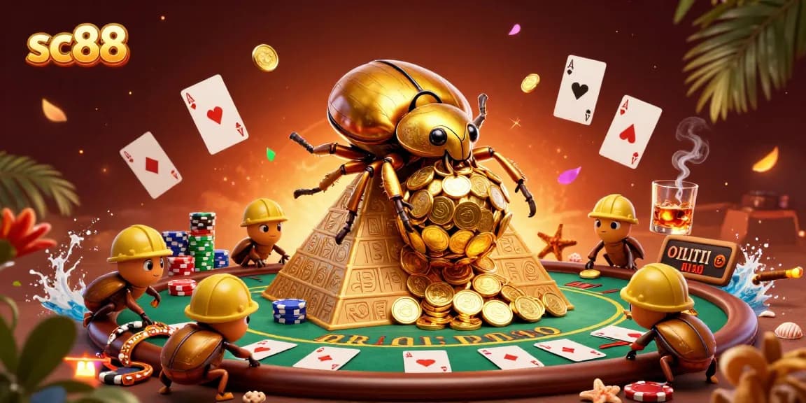 Experience thrilling gameplay at sc88 with dynamic casino elements and vibrant visuals in a 3D scene.