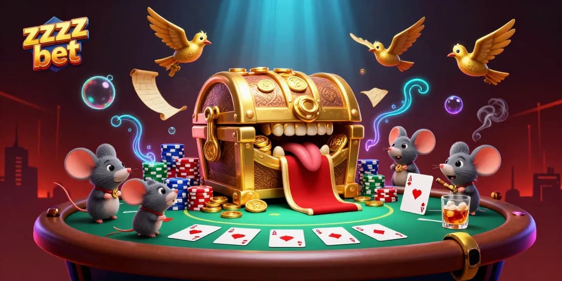 Ganhe prêmios no zzzz bet com esta incrível ilustração de cassino 3D.