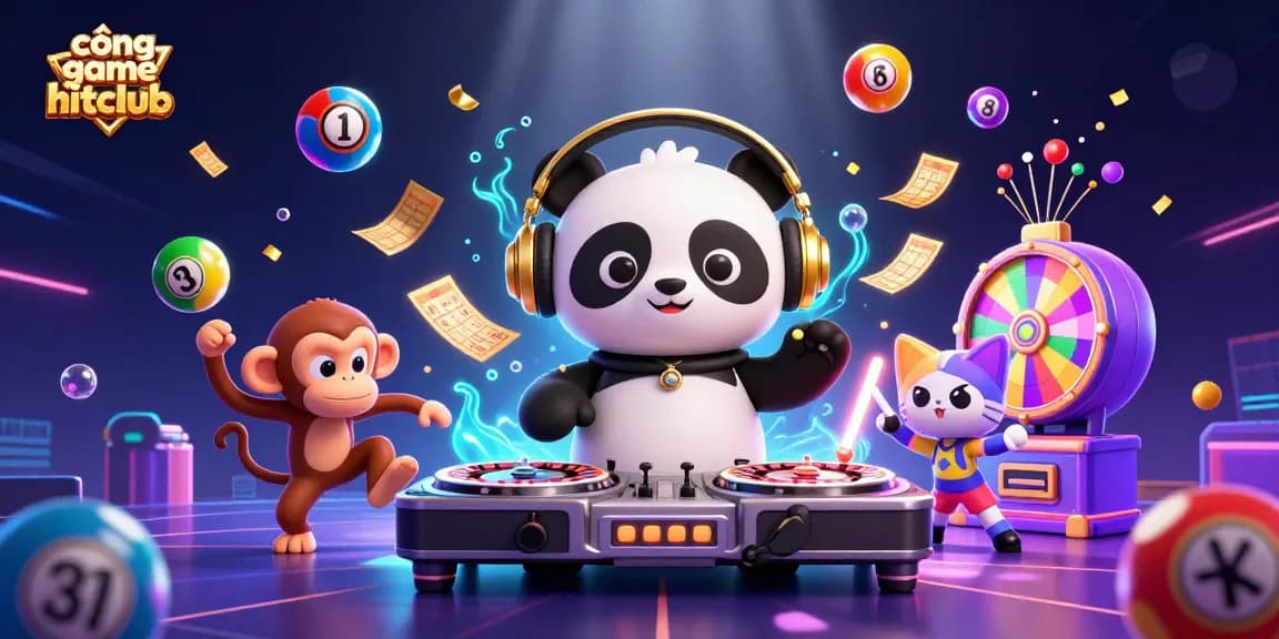Engage with the vibrant cổng game hitclub atmosphere showcasing casino theme fun, lively characters, and dynamic gaming elements.