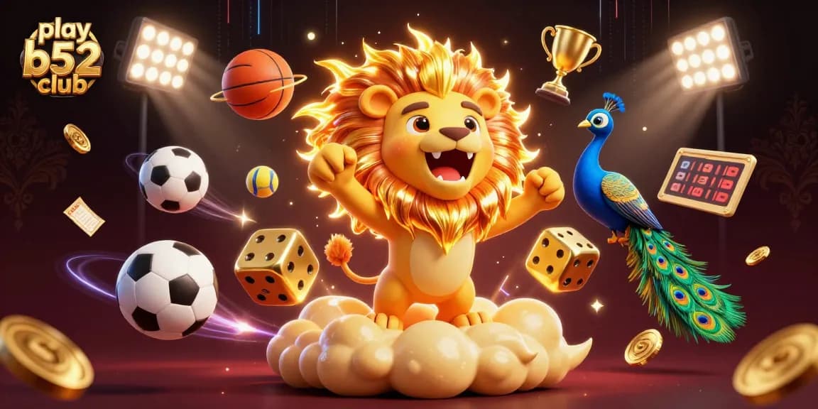Engage in epic gameplay as you play b52 club, surrounded by dazzling sports elements and vibrant energy.
