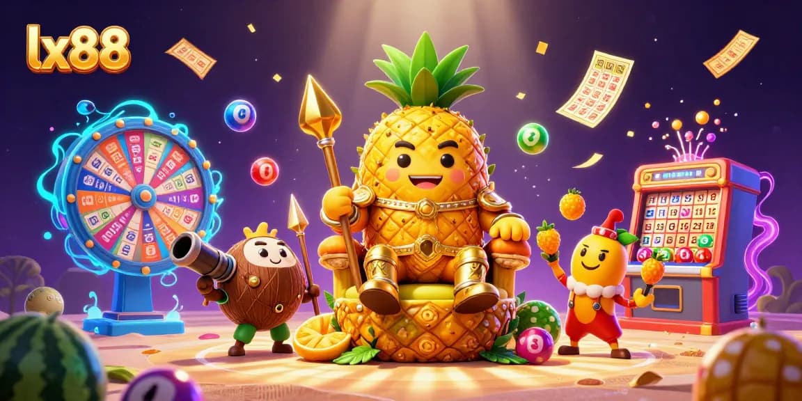 Engage in thrilling gameplay with lx88 as the golden pineapple king rules the casino scene.