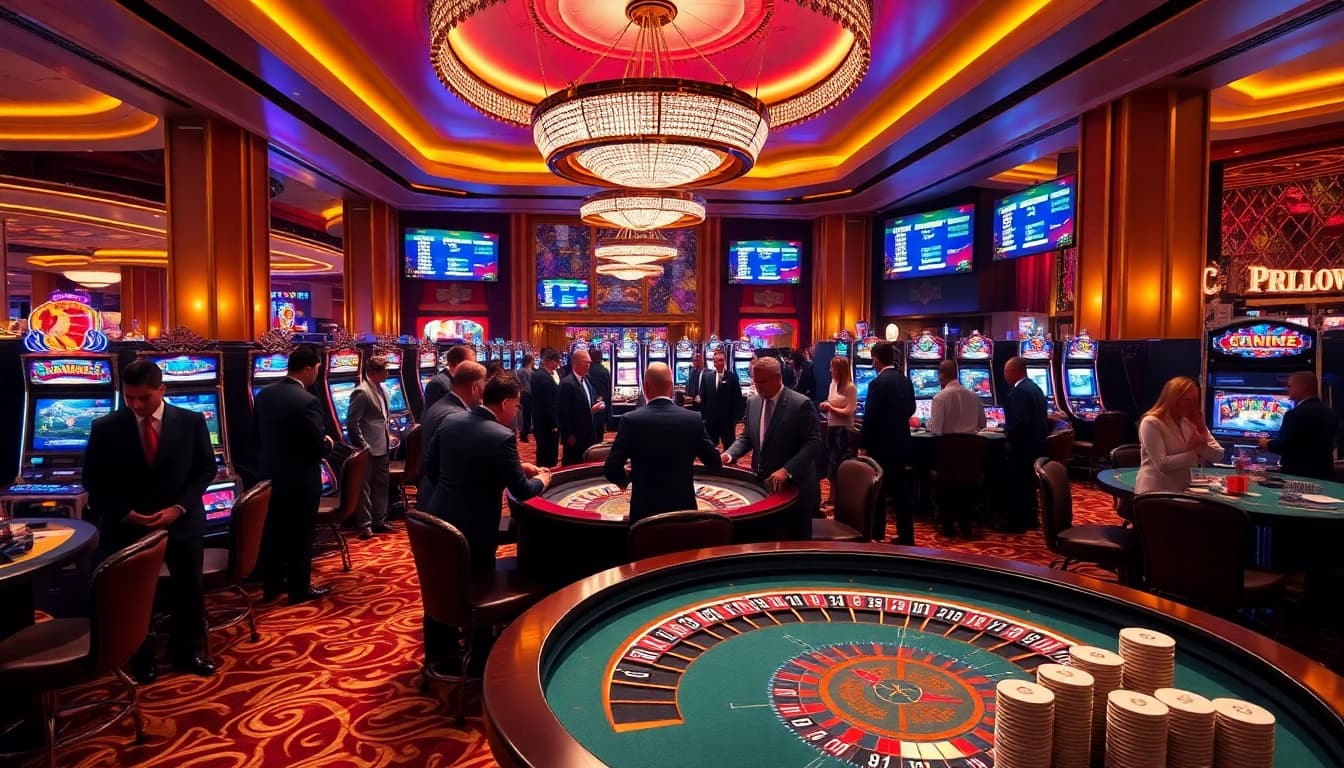 Experience thrilling gameplay at lc 88 casino with vibrant tables and players winning big.