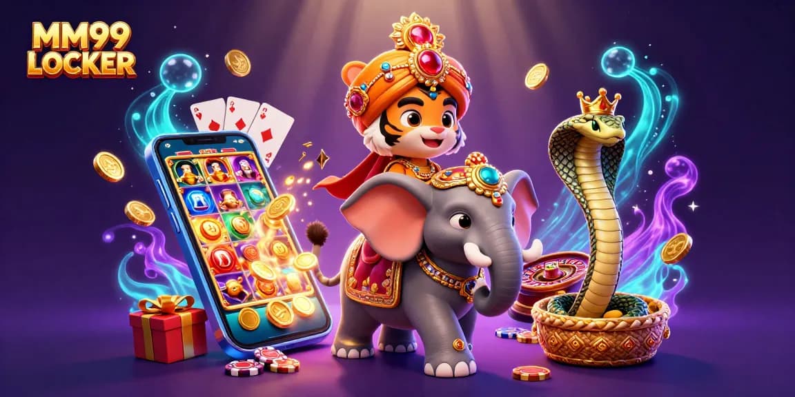 Engage in thrilling gaming with MM99 LOCKER's vibrant 3D casino adventure featuring animated characters and exciting elements.