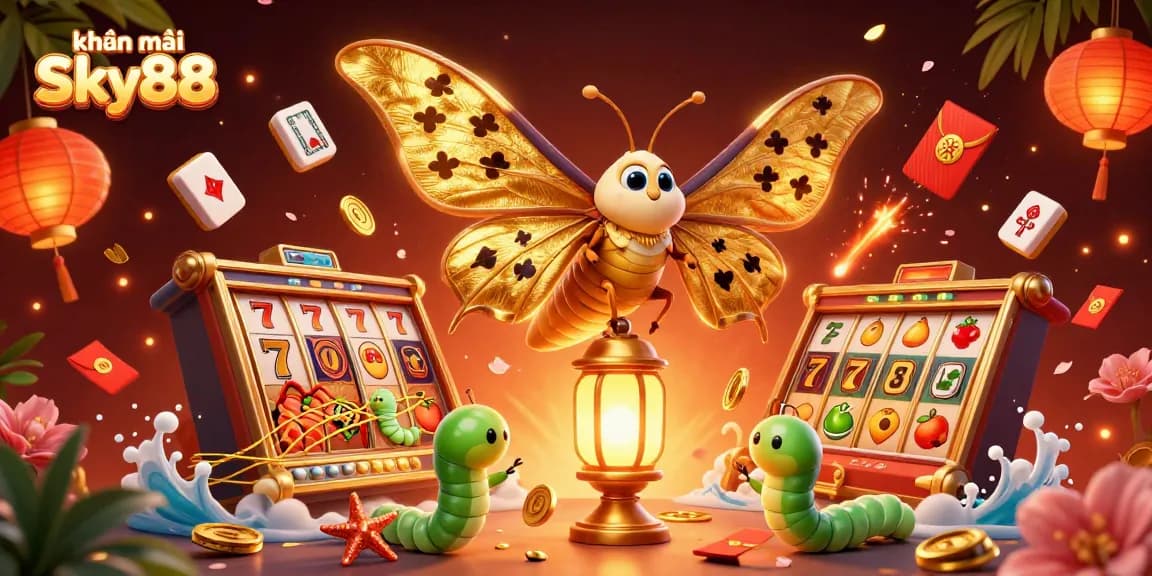Engage with khuyến mãi Sky88 through captivating 3D casino scenes and vibrant game elements.