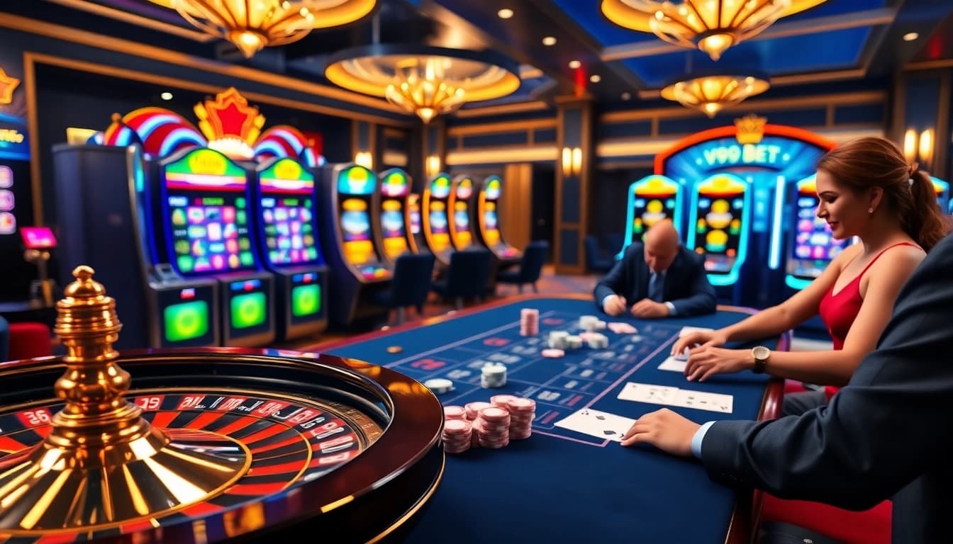 Experience the excitement of v9bet đang nhập with vibrant online gambling action and luxurious casino elements.