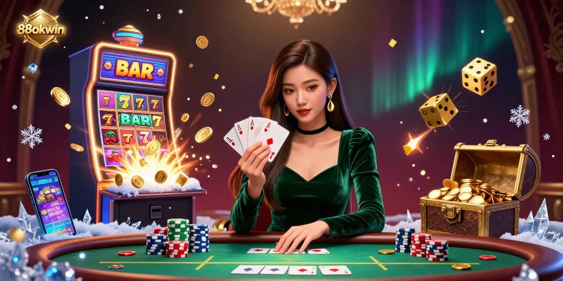 Experience thrilling games at 88okwin with a stunning poker scene showcasing strategy and excitement.