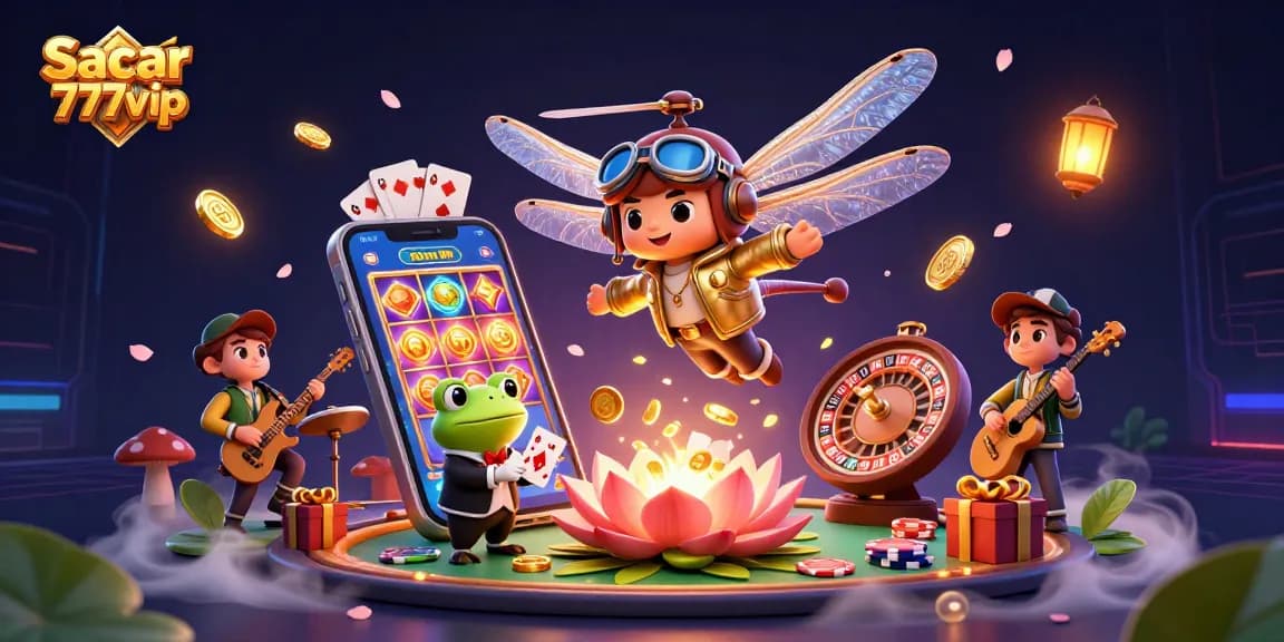 Experience fast withdrawals with Sacar 777vip through a vibrant casino scene alive with action.