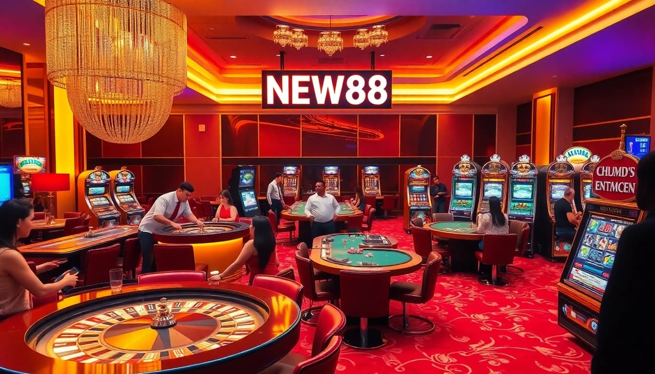 Experience luxury and excitement at NEW88 casino with vibrant games and thrilling betting atmosphere.