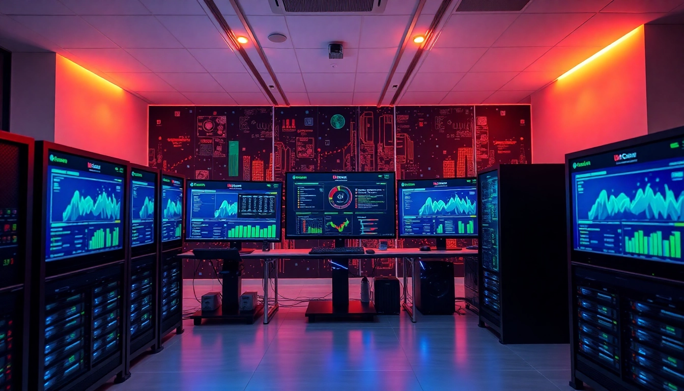 Enhance adult hosting services with professional server setup and vibrant dashboard displays.