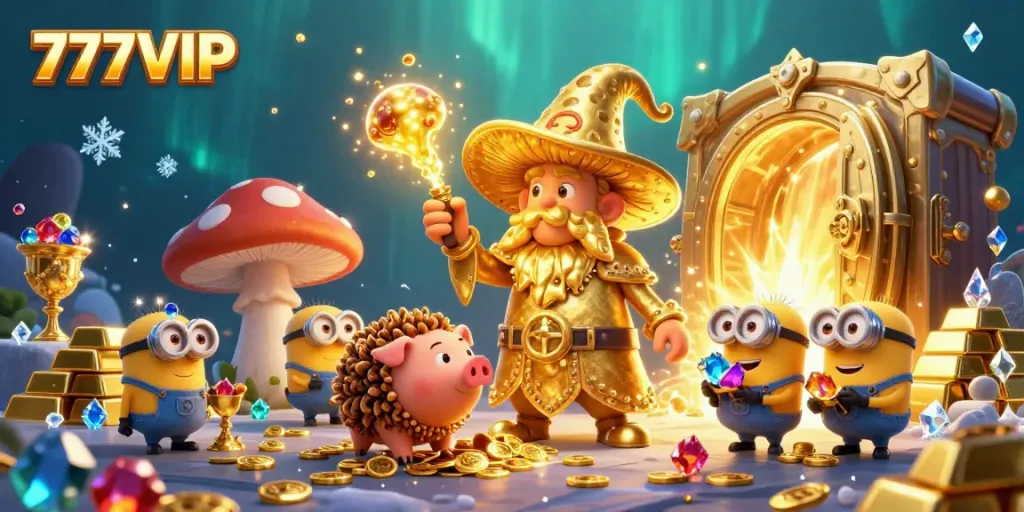 Experience thrilling wins at 777VIP, where cartoon magic and treasure light up your gaming journey.