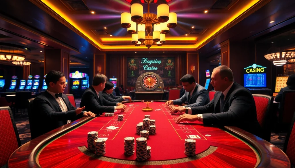 Experience the thrilling atmosphere of bongdanet with intense poker gameplay and roulette action.